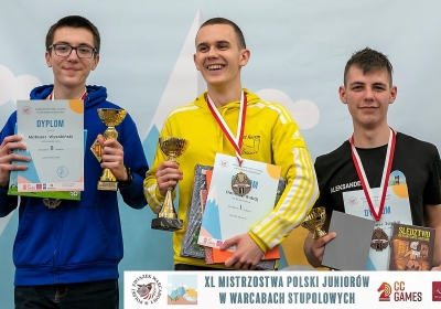 Dominik Rubaj podwójnym mistrzem Polski juniorów U-16 w warcabach