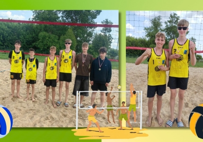 Hubert Kulczyk i Mikołaj Kowalski mistrzami województwa w plażówce