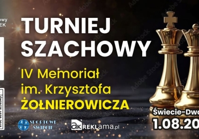 Gambit Świecie zaprasza w sierpniu na turnieje pamięci Krzysztofa Żołnierowicza