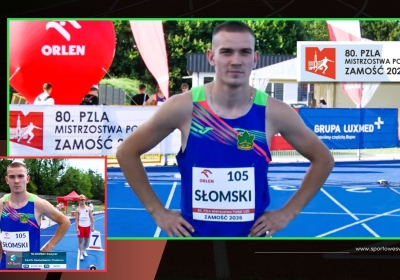 PZLA MP U20. Dwa finały „B” Kacpra Słomskiego w Zamościu