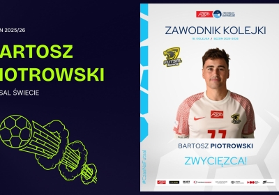 Bartosz Piotrowski MVP 18. kolejki Fogo Futsal Ekstraklasy