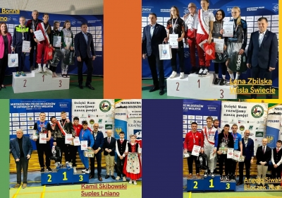 MP U14 w zapasach. Srebra Gosi i Kamila, brązy Leny i Angelo
