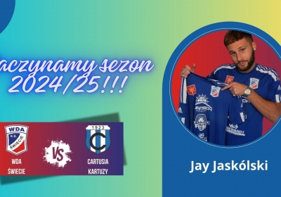 Jay Jaskólski wrócił do Wdy. Jutro mecz z Cartusią Kartuzy