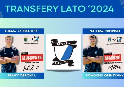 Dwa wzmocnienia Wisły Gruczno prosto z klasy okręgowej