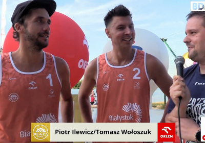 Tomasz Wołoszuk i Piotr Ilewicz dotarli do ćwierćfinału Plaży Open w Białymstoku