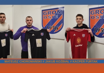 Grom Osie zyskał trzy punkty i ogłosił kolejne transfery