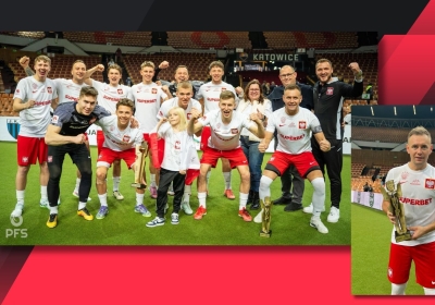 Krzysztof Elsner błyszczał w Spodku. Reprezentacja Polski socca triumfuje