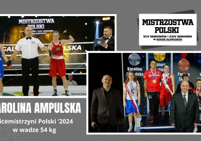 Karolina Ampulska wicemistrzynią Polski seniorek w wadze 54 kg