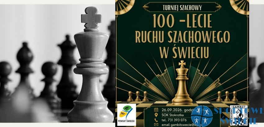 100-lecie zorganizowanego Ruchu Szachowego w Świeciu – będzie turniej