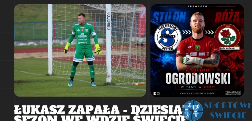 Łukasz Zapała dalej z Wdą Świecie. Kajetan Ogrodowski w Róży Różanki