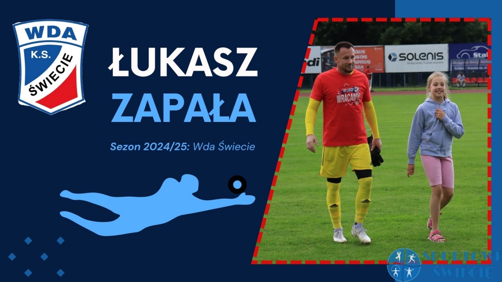 Łukasz Zapała nadal w bramce Wdy Świecie