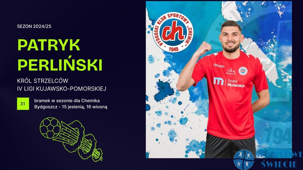 Patryk Perliński królem strzelców IV ligi