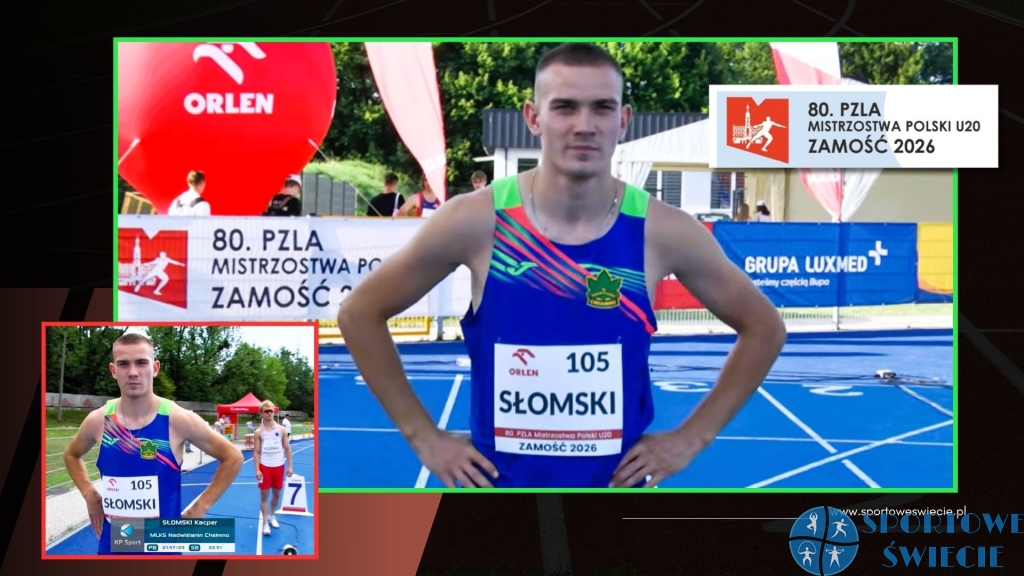 PZLA MP U20. Dwa finały „B” Kacpra Słomskiego w Zamościu