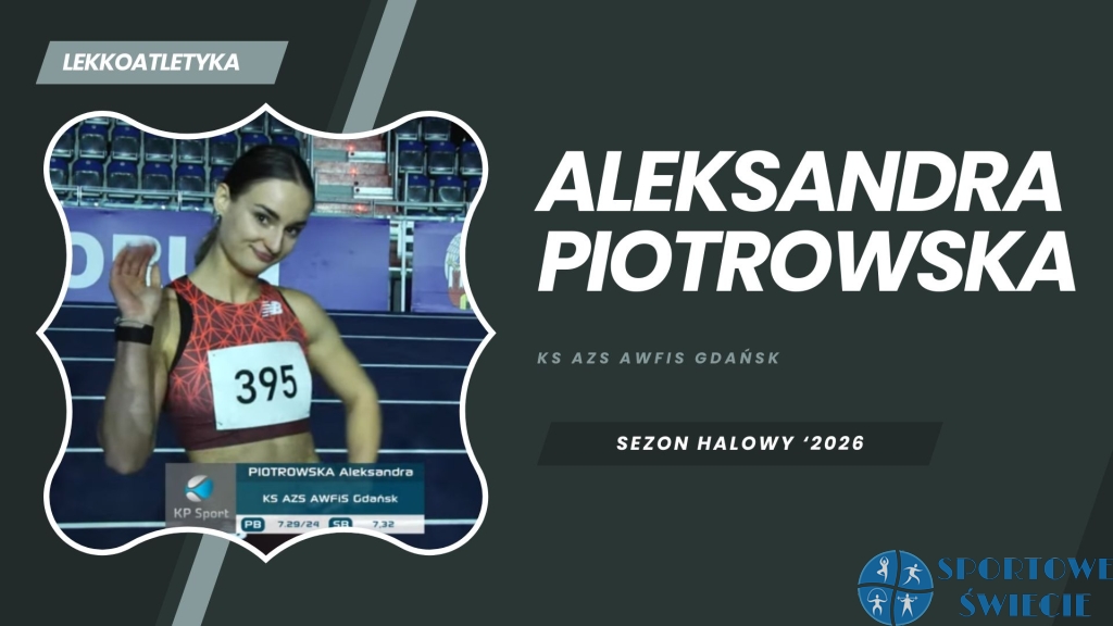 Aleksandra Piotrowska druga na 60 m w memoriale Grzegorza Duneckiego