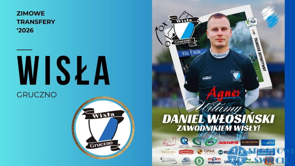 Daniel Włosiński oficjalnie piłkarzem Wisły Gruczno