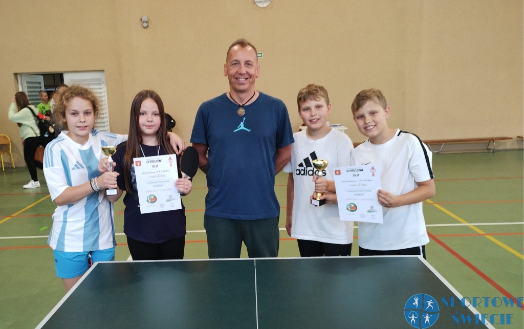 Igrzyska Dzieci. SP nr 5 Świecie jest mocna w tenisa stołowego