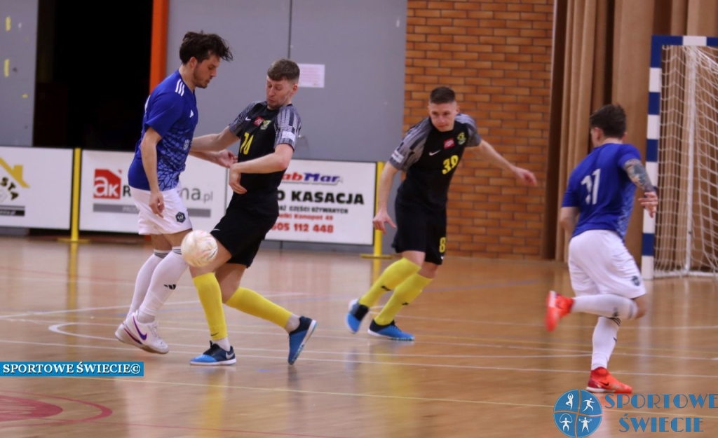 Baraż o II ligę PLF. Trzybramkowa zaliczka rezerw Futsalu Świecie [ZDJĘCIA]