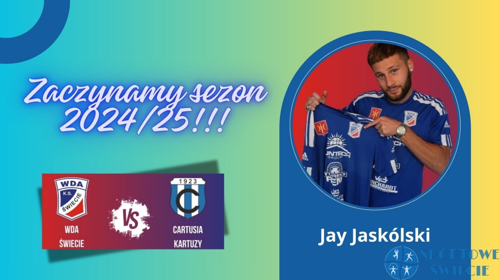 Jay Jaskólski wrócił do Wdy. Jutro mecz z Cartusią Kartuzy