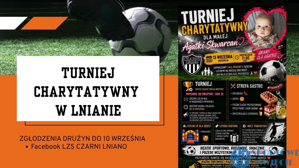 Turniej charytatywny dla małej Agatki Skwarcan