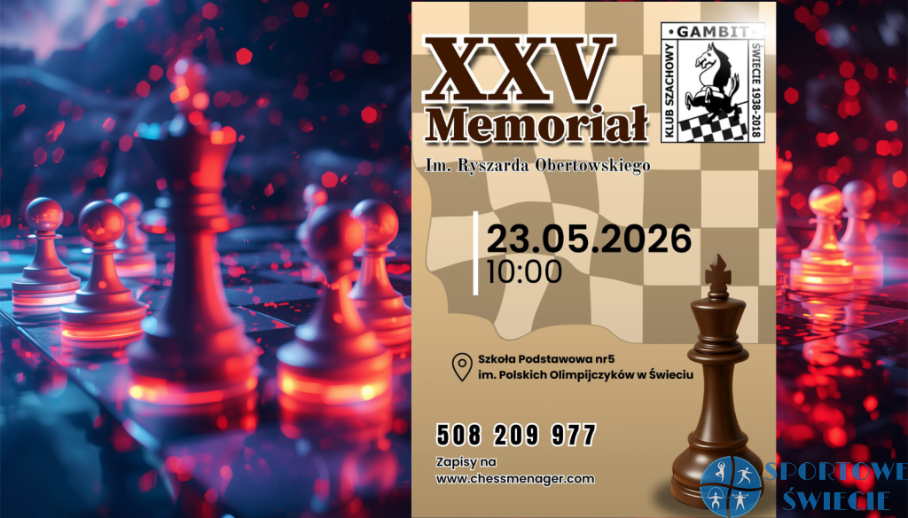 Gambit Świecie zaprasza na jubileuszowy memoriał Ryszarda Obertowskiego