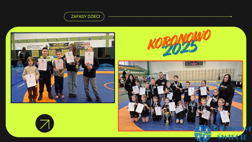 Z Koronowa każdy młody zapaśnik wrócił z medalem