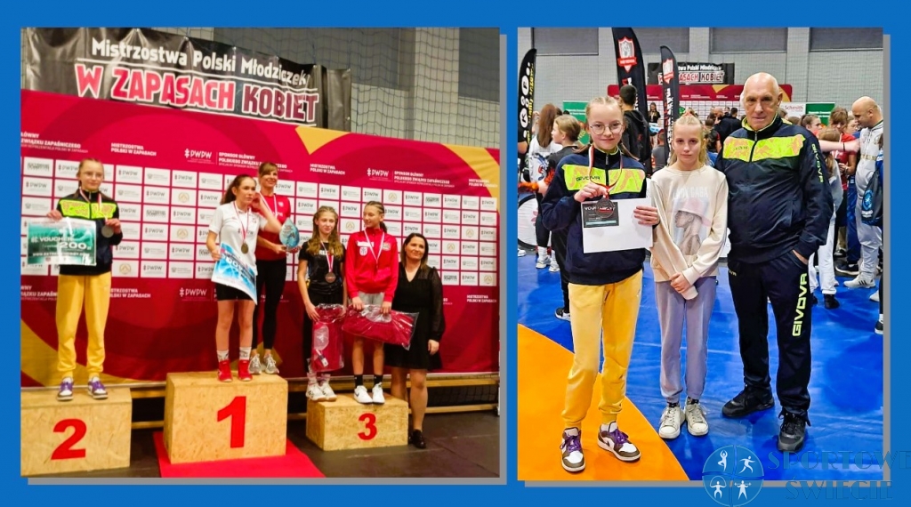 Lena Zbilska wicemistrzynią Polski młodziczek w zapasach