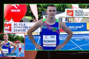 PZLA MP U20. Dwa finały „B” Kacpra Słomskiego w Zamościu