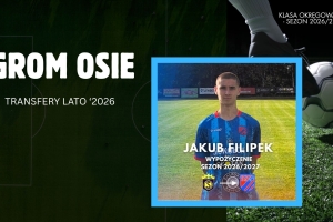 Jakub Filipek zawodnikiem Gromu Osie