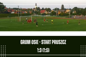 Grom Osie prowadził, ale przegrał sparing ze Startem Pruszcz